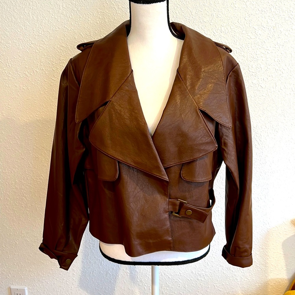 New pleather jacket